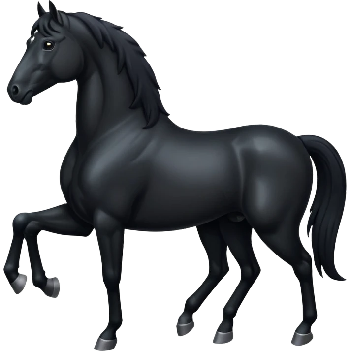 Black horse  emoji 🐎 emoji
