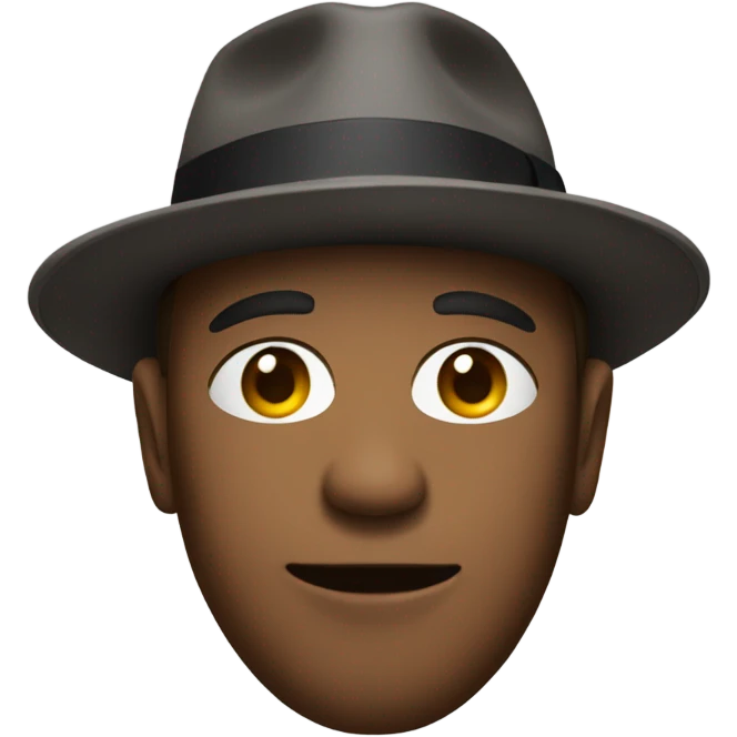 Wearing a fedora emoji
