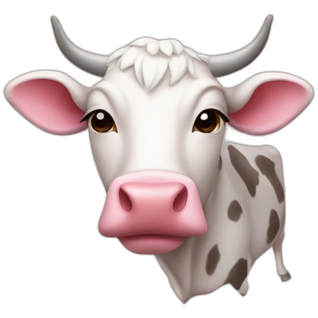 Vache rose emoji