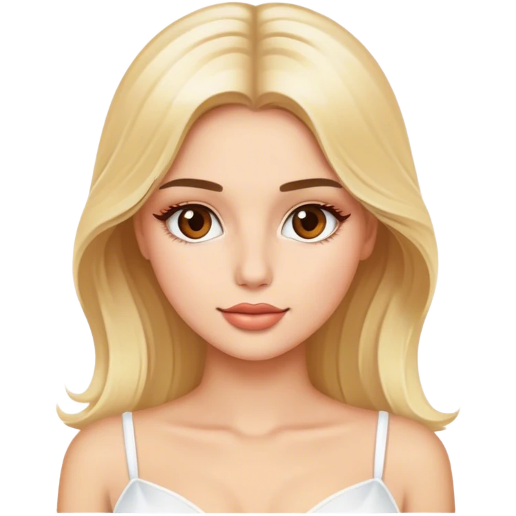 Luxury blonde model, brown eyes, honeymoon in Italy emoji