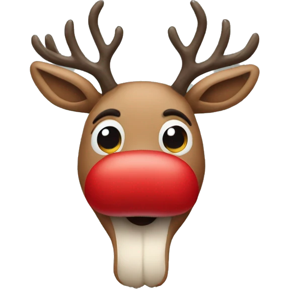Red Nosed Reindeer emoji