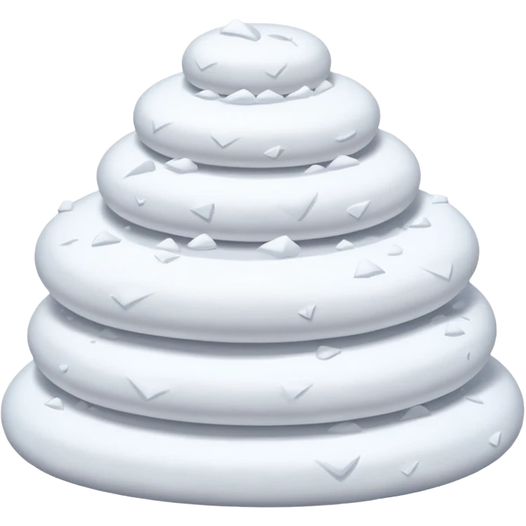  snow accumulated, no balls emoji