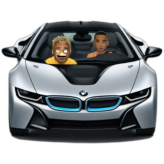 xxxtentacion in bmw i8 emoji