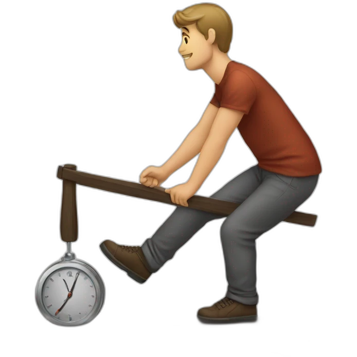 Homme sur une balance emoji