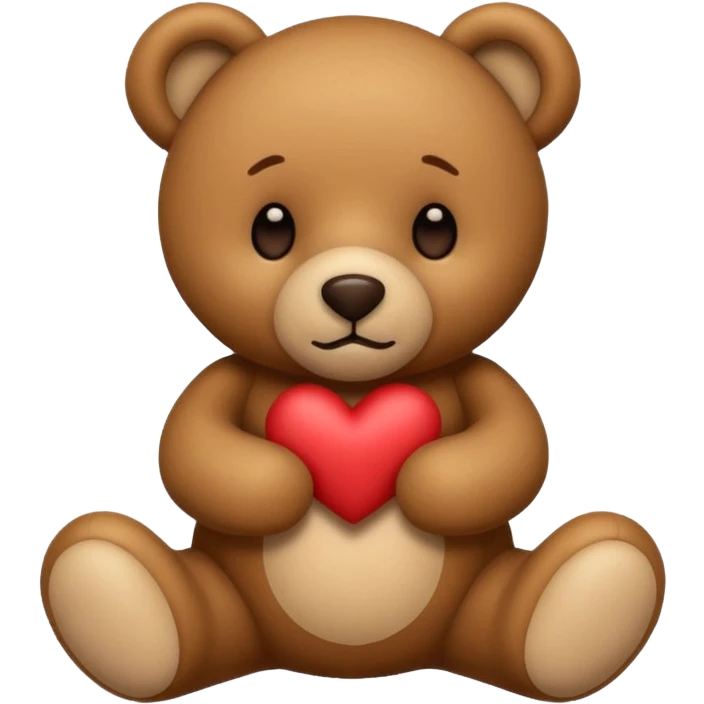 teddy bear with kissing face emoji