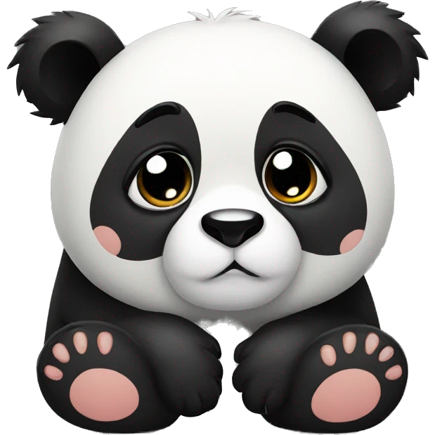 Panda is sad emoji