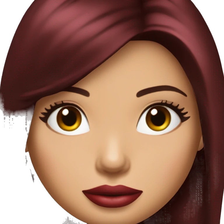Adriana Lima dark red hair  emoji