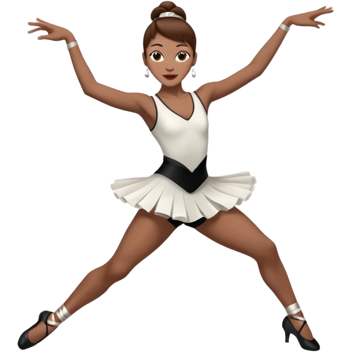 Jazz dancer white with brown hair  emoji