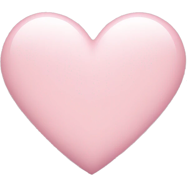 Light pink heart emoji