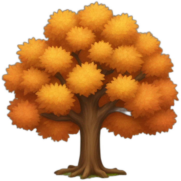 Autumn tree emoji