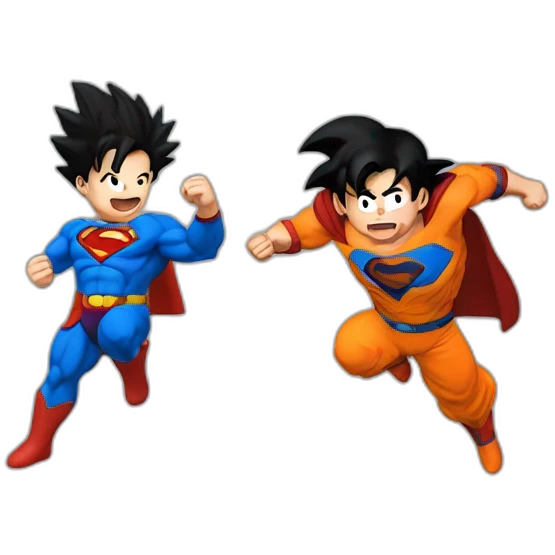 Goku cachetada a Superman emoji