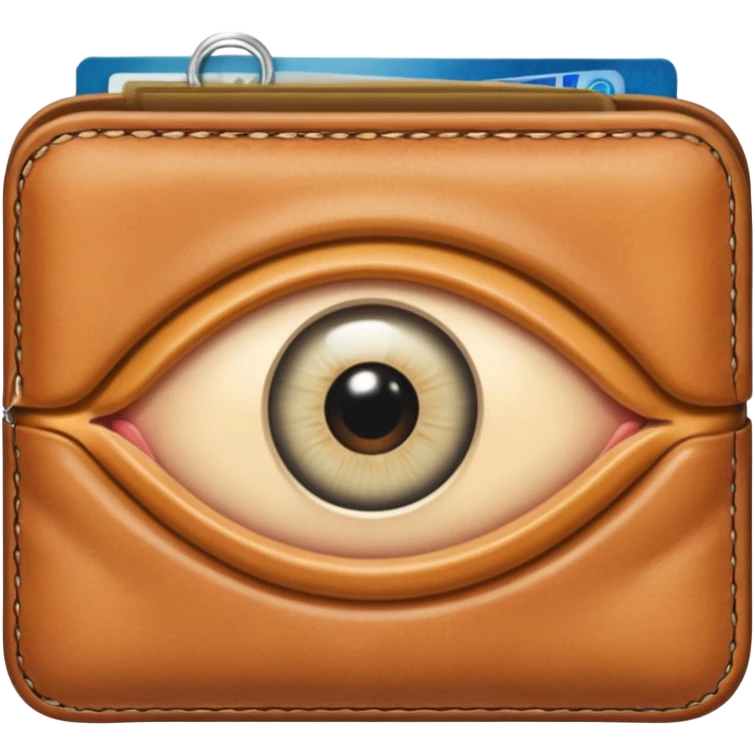 Eye in a wallet emoji