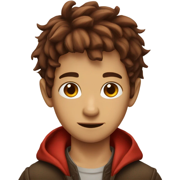 Red Dragon boy with brown hair  emoji