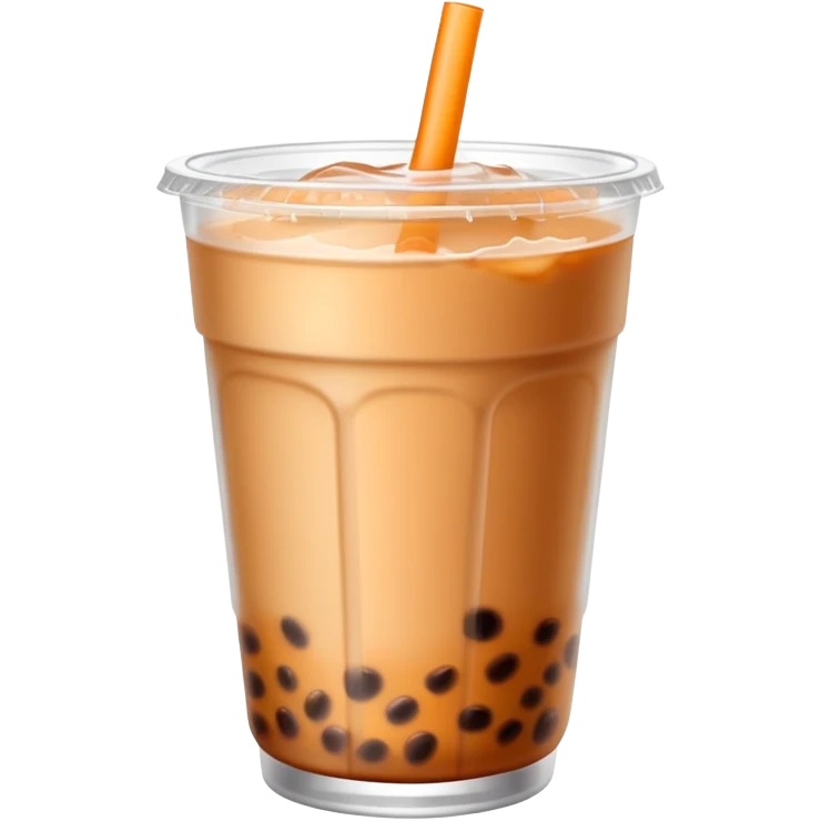 Iced milk tea to go  emoji
