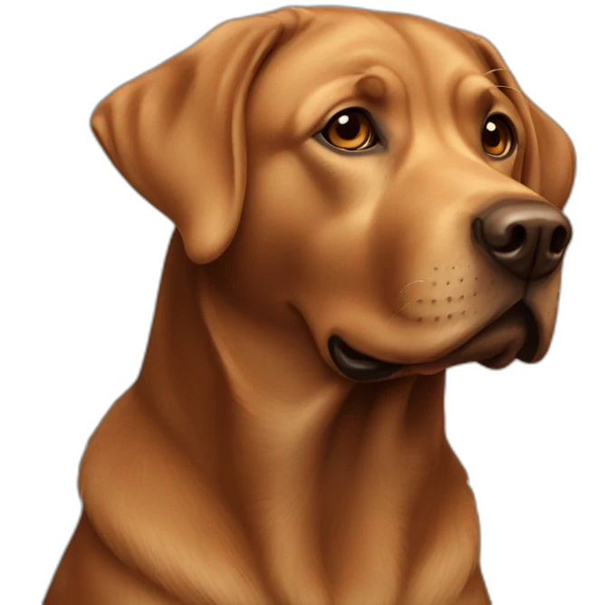 bright brown labrador emoji