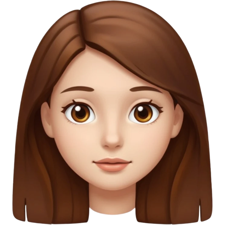 a girl with square face emoji