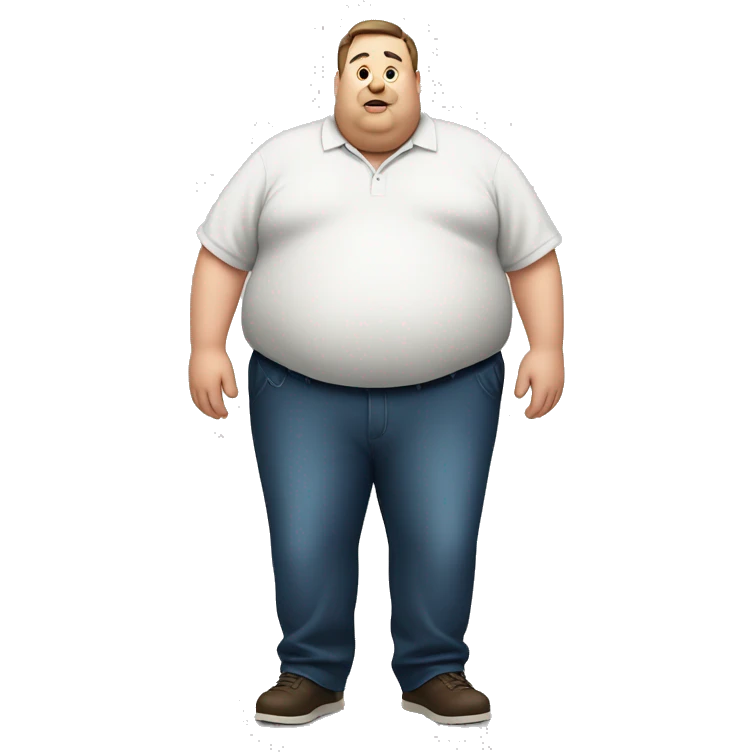obese fat man emoji