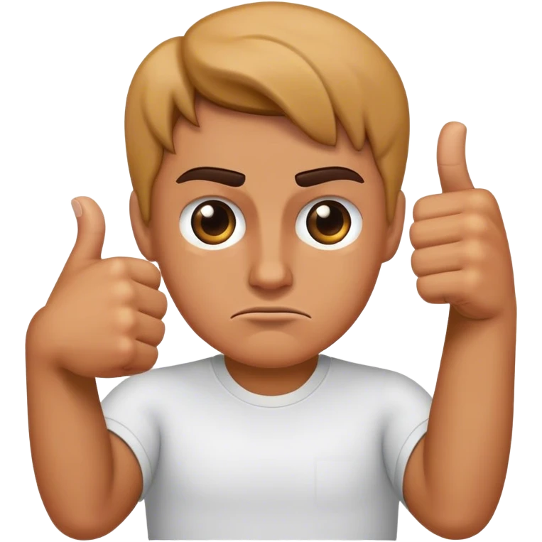 😆with thumbs down emoji