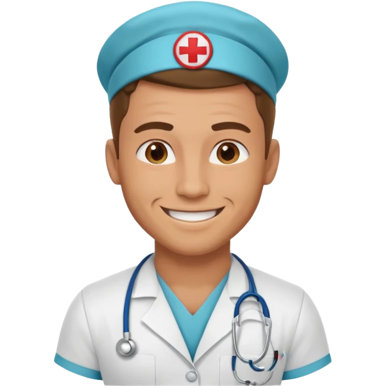 Muscular guy nurse emoji