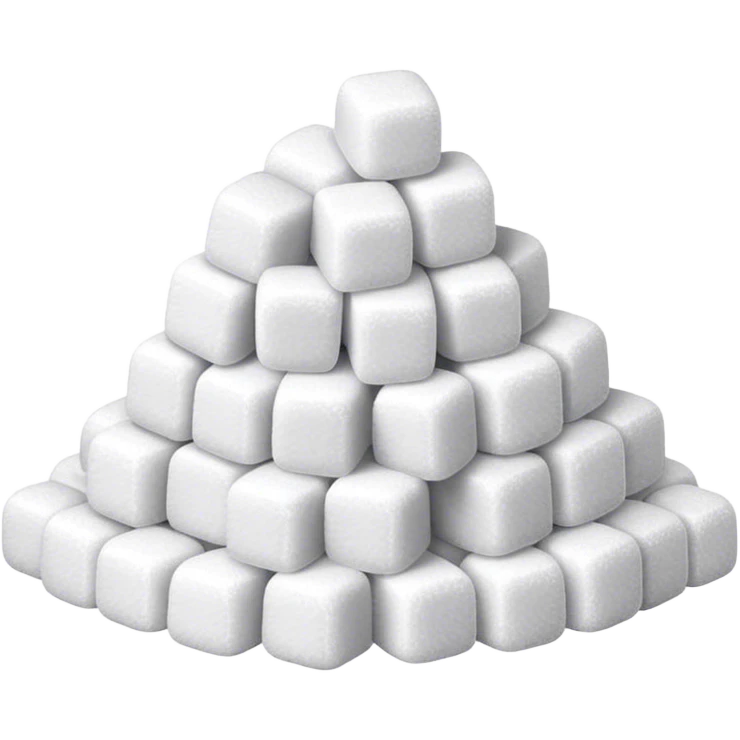 Pile of white sugar emoji