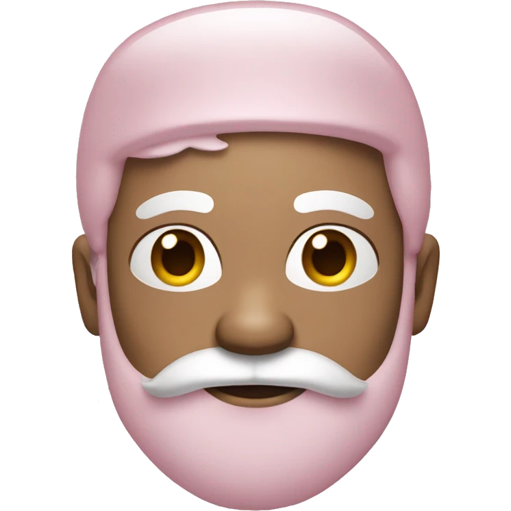Light Pink Santa Claus with white skin emoji