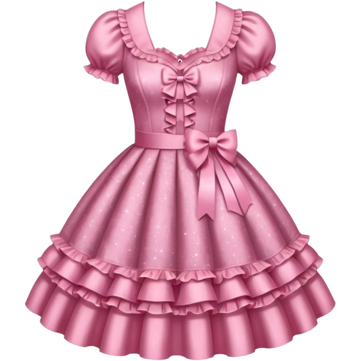 Lolita dress,glitter and sparkly emoji
