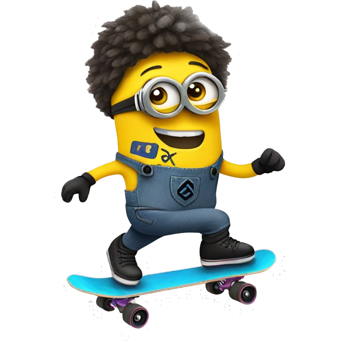 a minion doing skate emoji