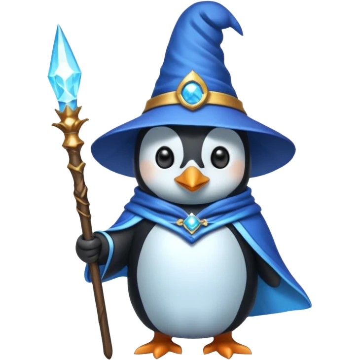 Penguin Wizard emoji
