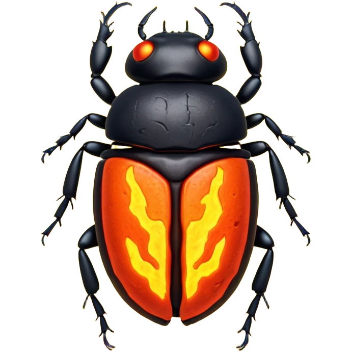 Un scarabée de lave emoji
