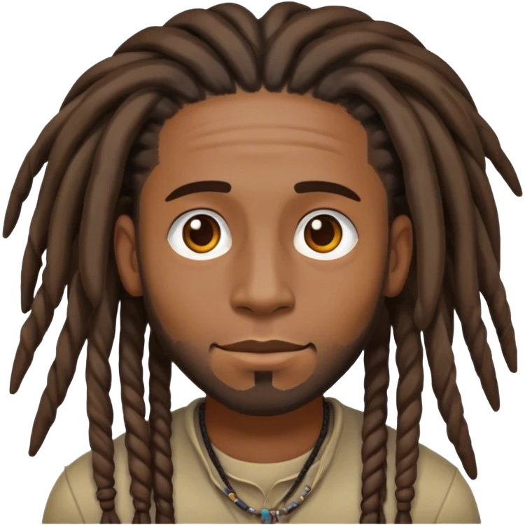 Black man with dreads emoji