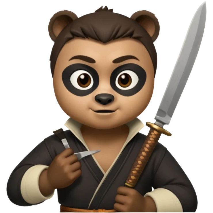 Kai from kung fu panda knife emoji emoji