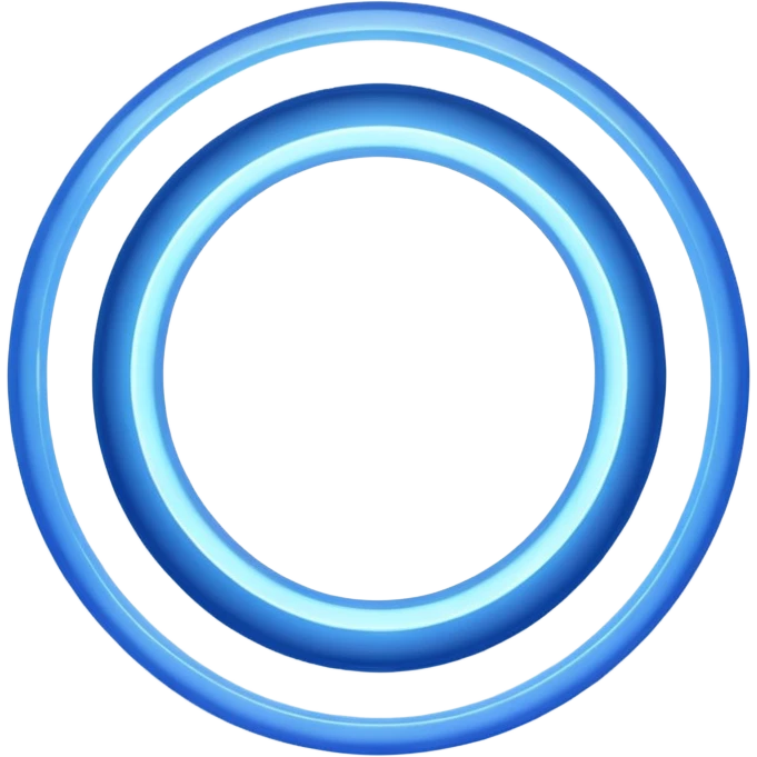 circular blue halo emoji