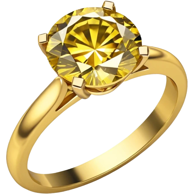Yellow diamond ring  emoji