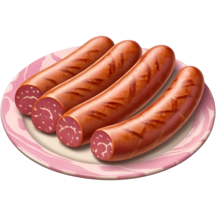 sliced sousage emoji