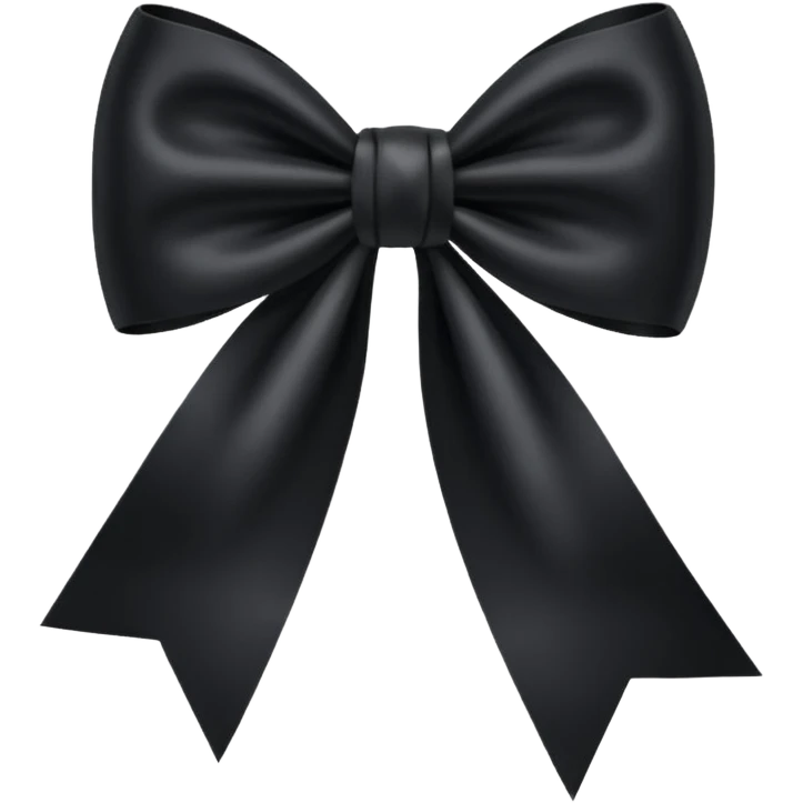 black bow emoji
