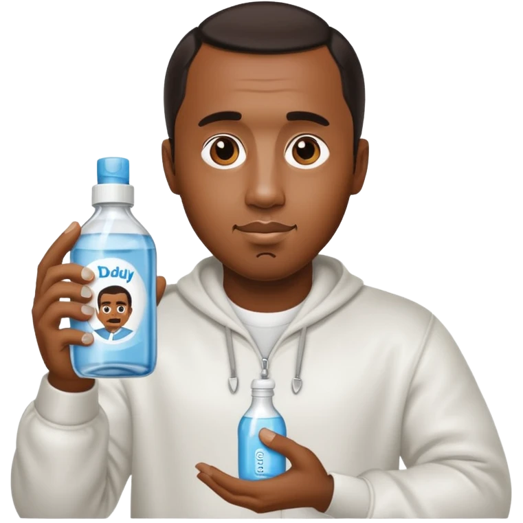 P Diddy holding baby oil emoji