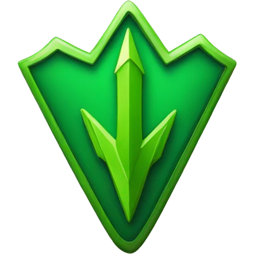 green arrow up badge emoji