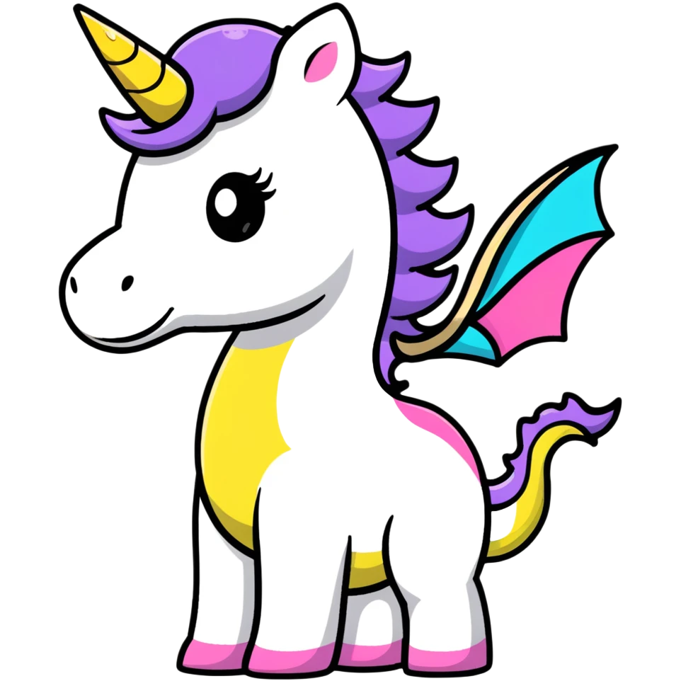 magical creature dragon or unicorn emoji