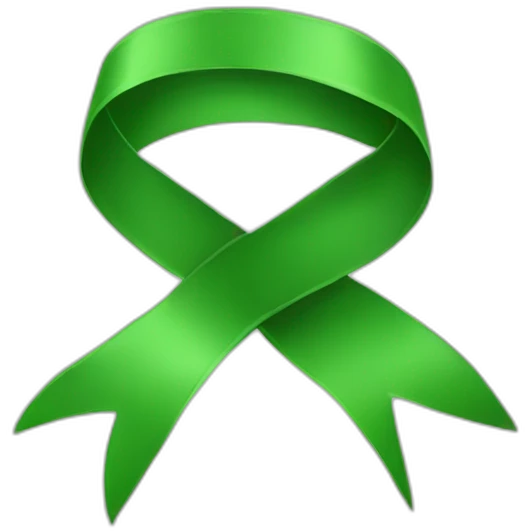 Green ribbon  emoji