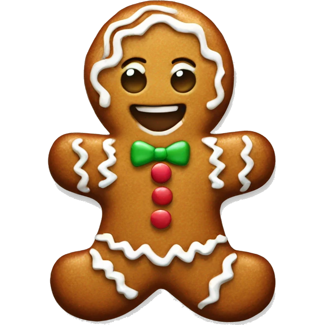 Gingerbread man emoji