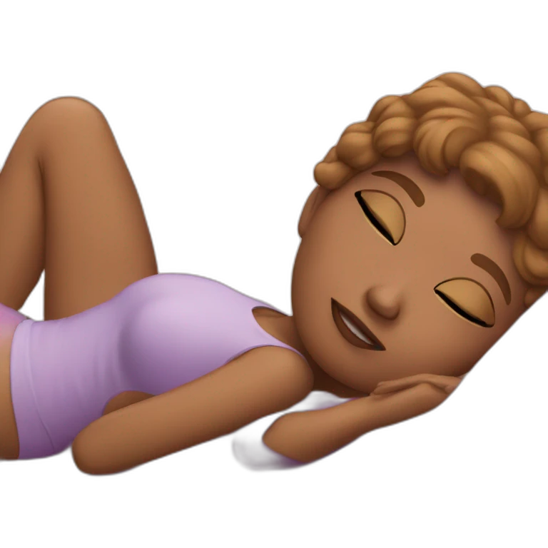 woman lying down emoji