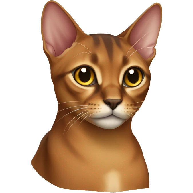 Abyssinian cat emoji