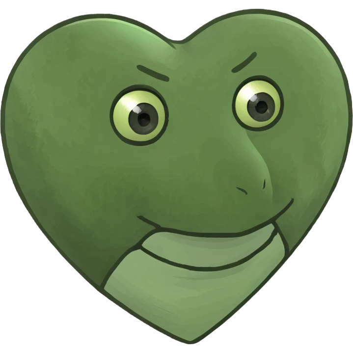 dark green heart  emoji