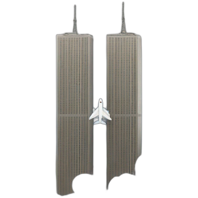 plane twin towers emoji