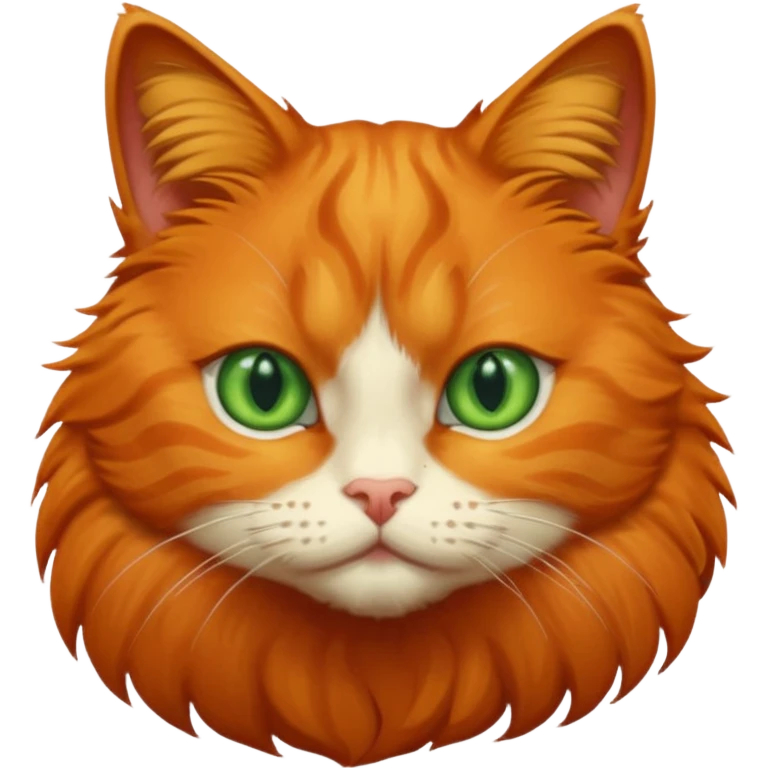 orange cat with no right eye  emoji