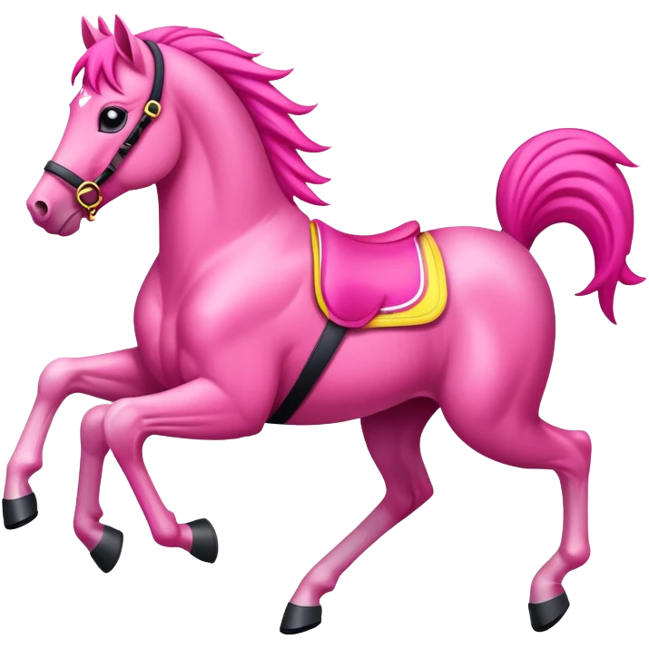 pink racing pony emoji
