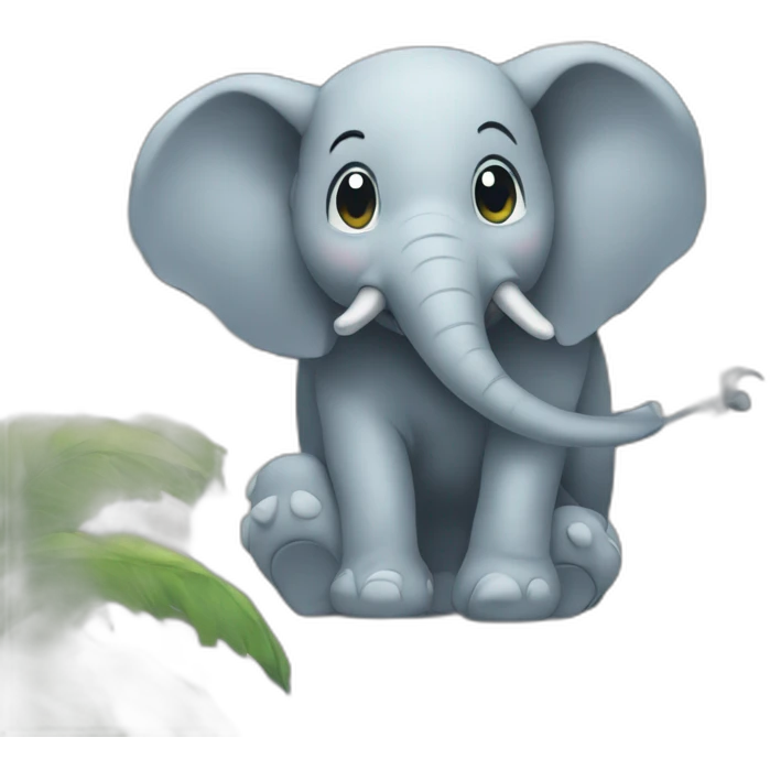Éléphant sur un bâtiment emoji
