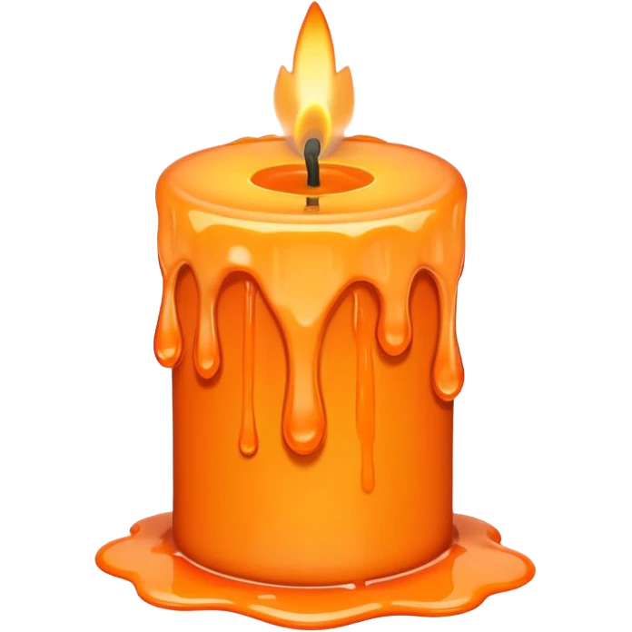 melting candle passage of time. emoji