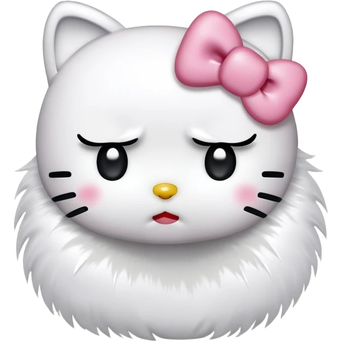 Hello Kitty cry emoji