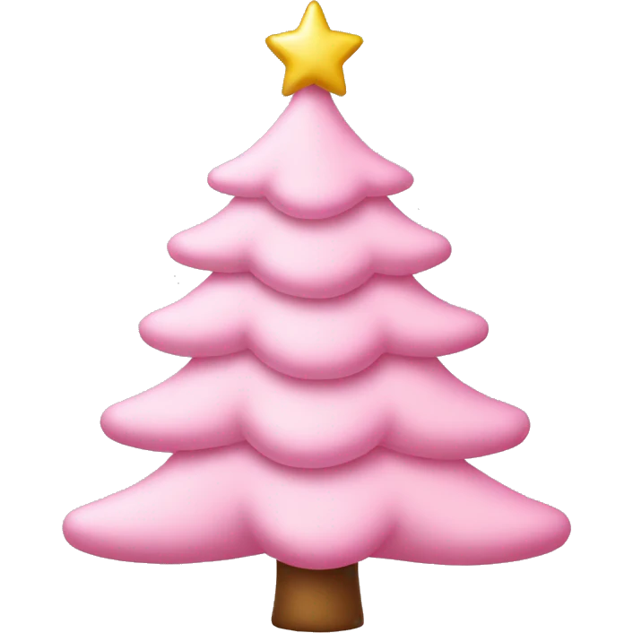 baby pink christmas tree emoji